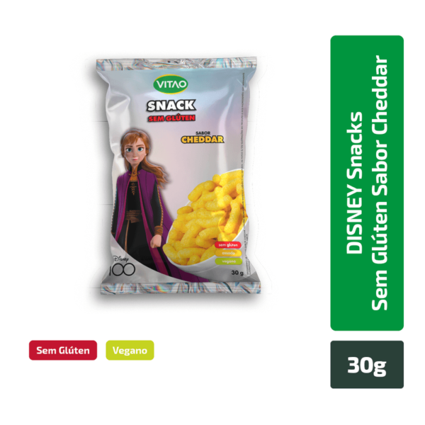 Disney Snack Sem Glúten Sabor Cheddar 30g