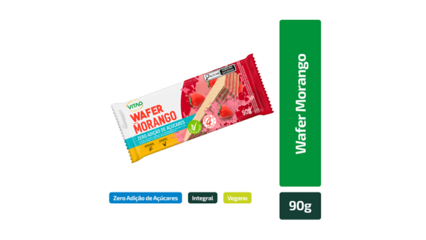 WAFER INTEGRAL MORANGO ZERO 90g